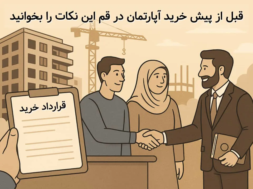 پیش فروش و خرید آپارتمان قم